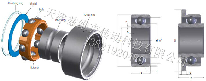 GRWSV7002A-2VZETA角接觸球軸承圖紙