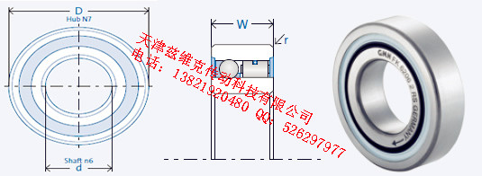 GMNFK6204-2RS單向軸承圖紙