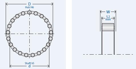 GMNRL425-4單向軸承圖紙